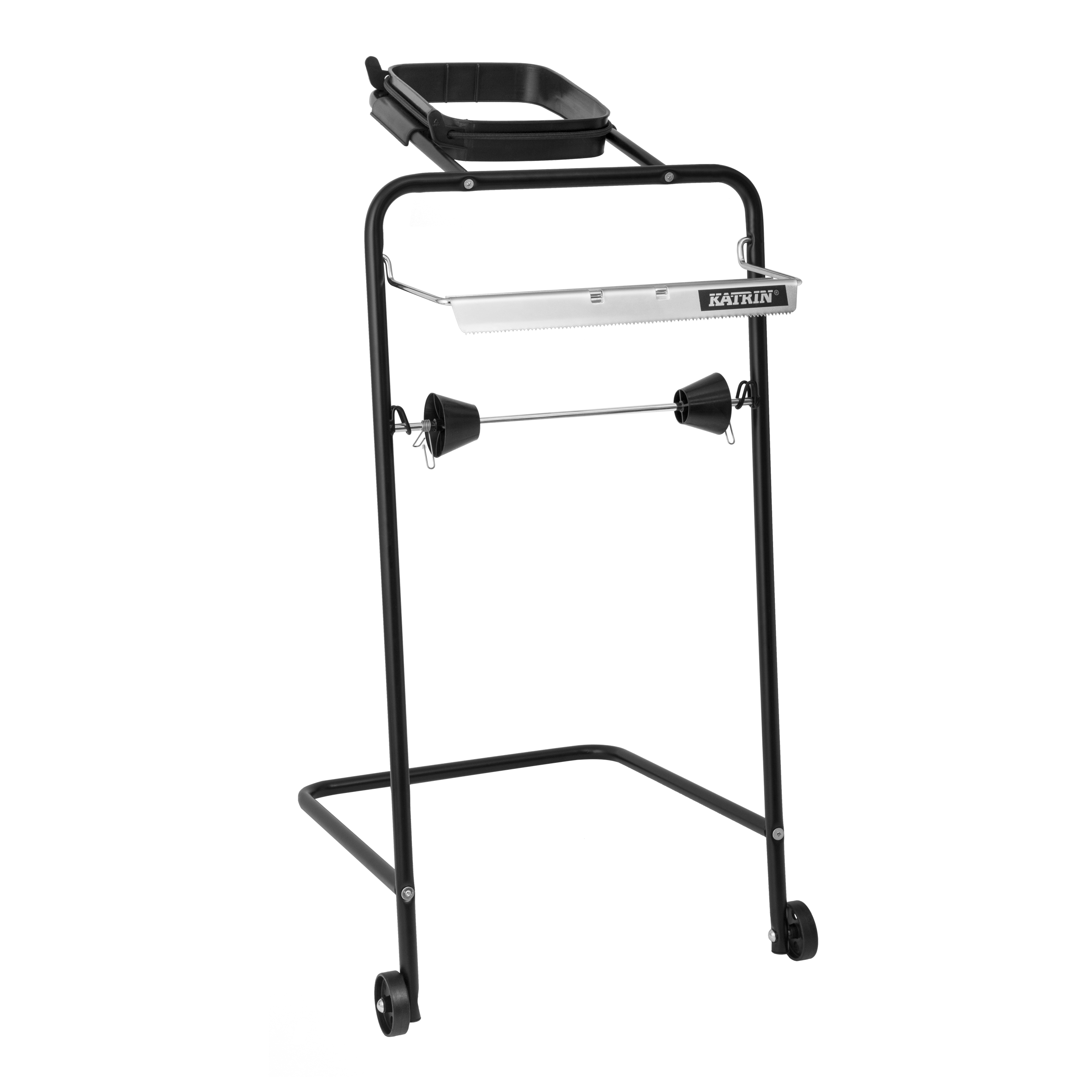 Dispenser Aftørringsrulle Katrin Black Line Gulvstativ rulle op til 40 cm,1 stk