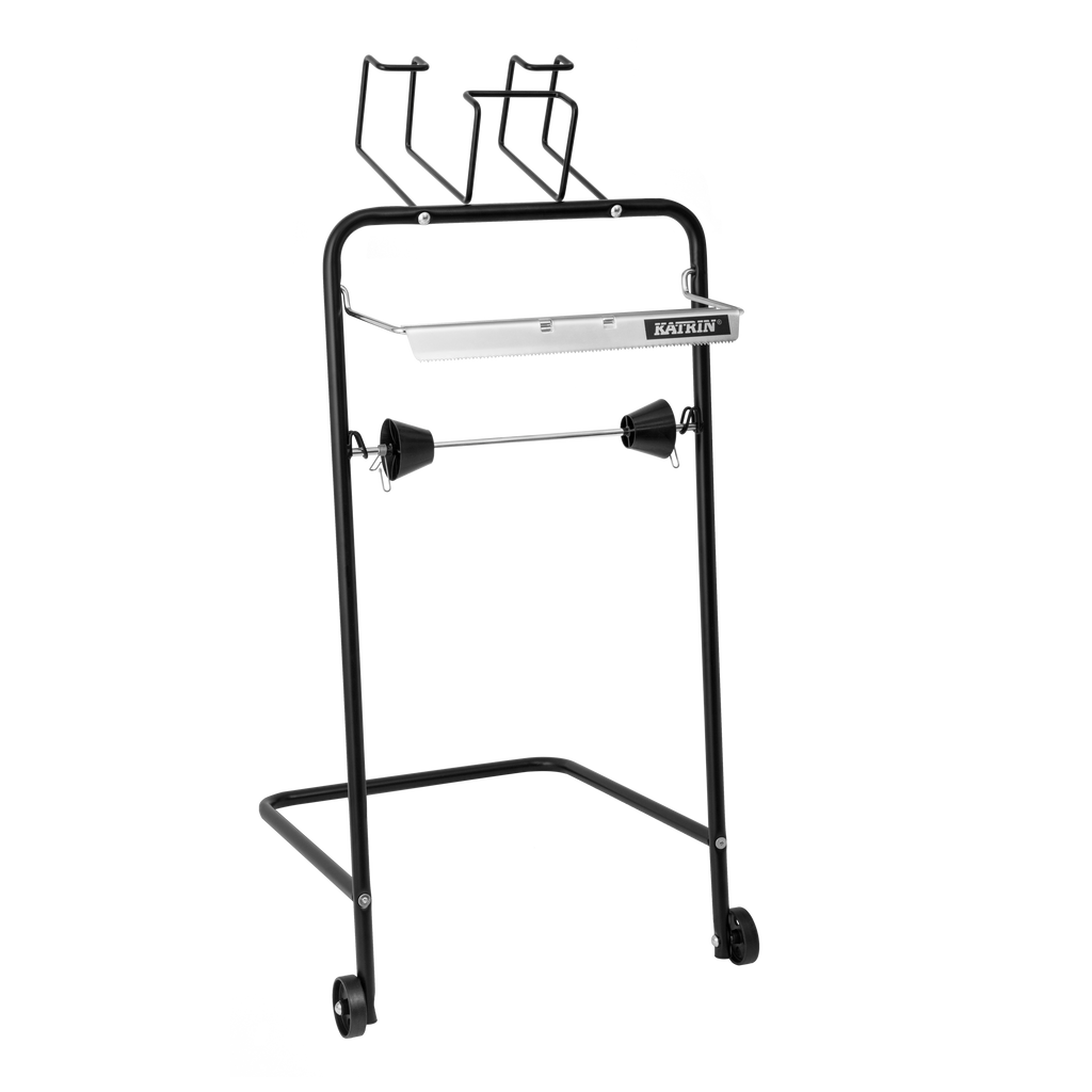 Dispenser Aftørringsrulle Katrin Black Line Gulvstativ rulle op til 40 cm,1 stk