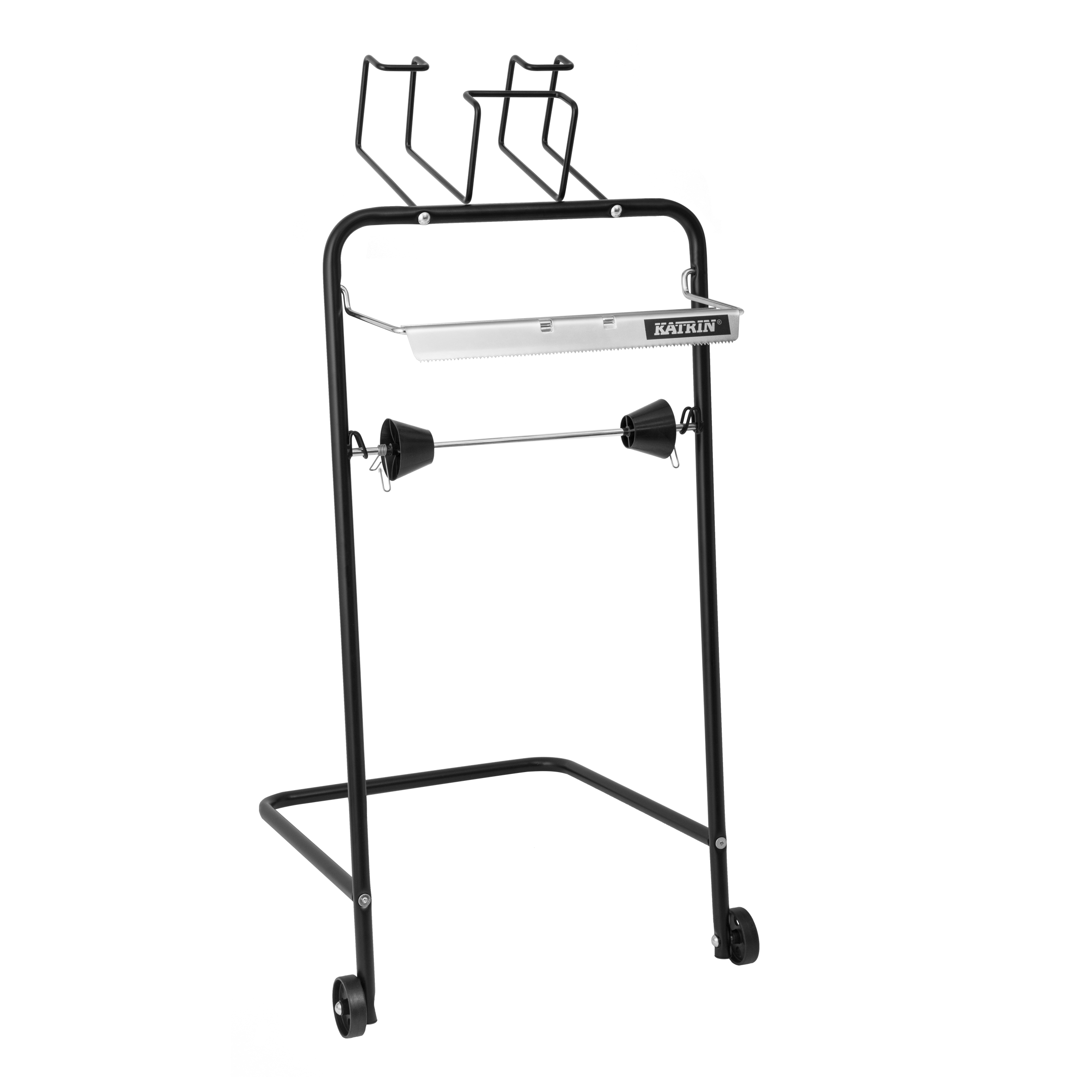 Dispenser Aftørringsrulle Katrin Black Line Gulvstativ rulle op til 40 cm,1 stk