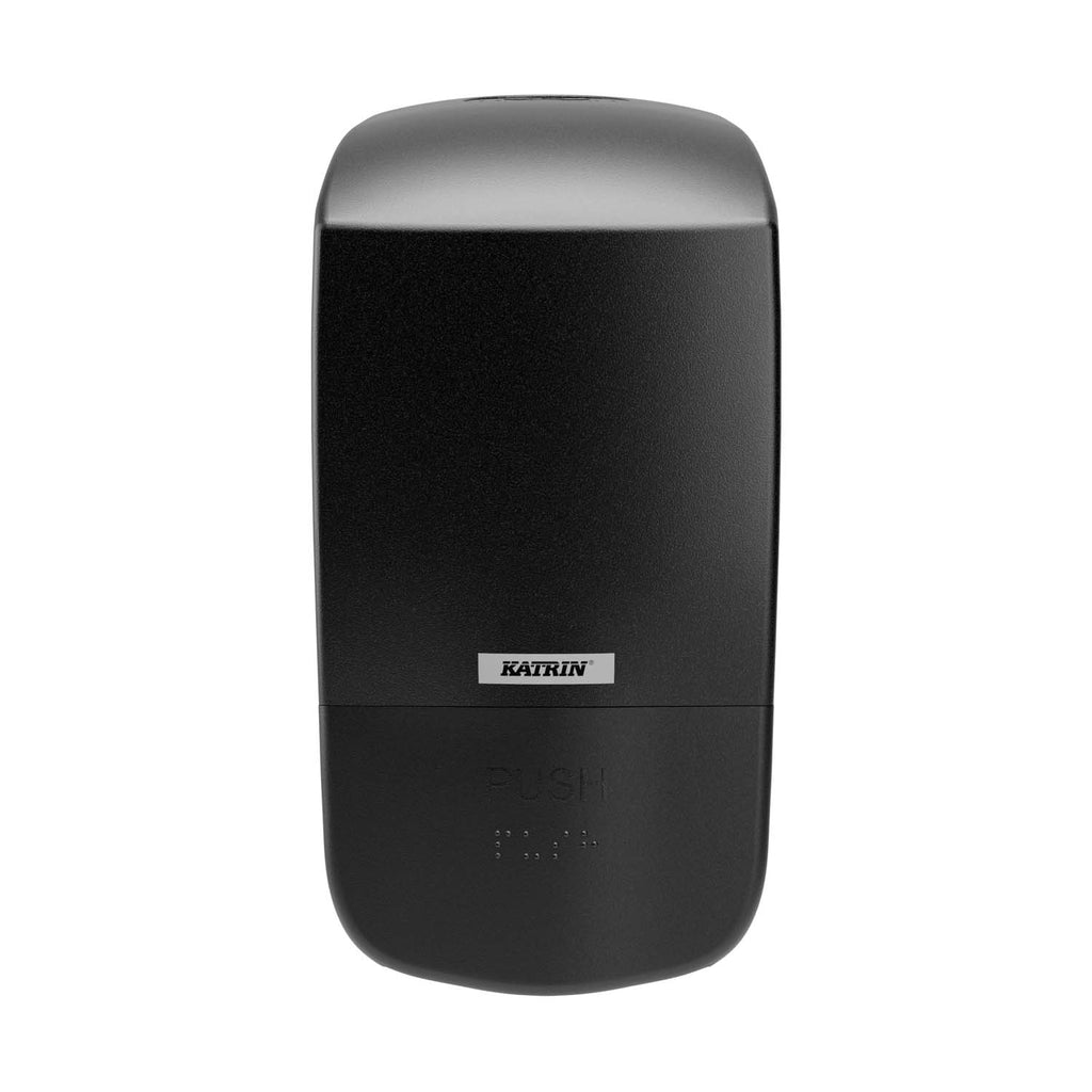Dispenser Manuel Katrin Inclusive 500ml Plast Sort til sæbe/hånddesinfektion,1 stk