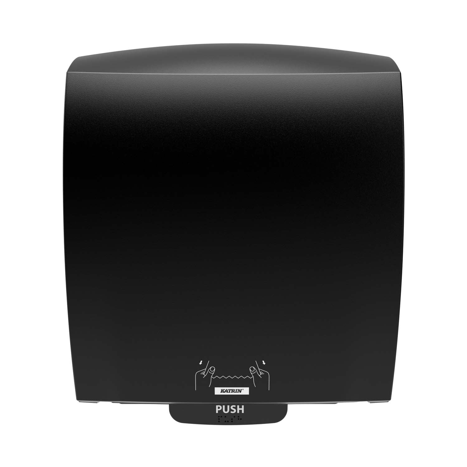 Dispenser Katrin Håndklæderulle XL L21.6xB32.2xH39.7cm ABS Sort,1 stk/krt