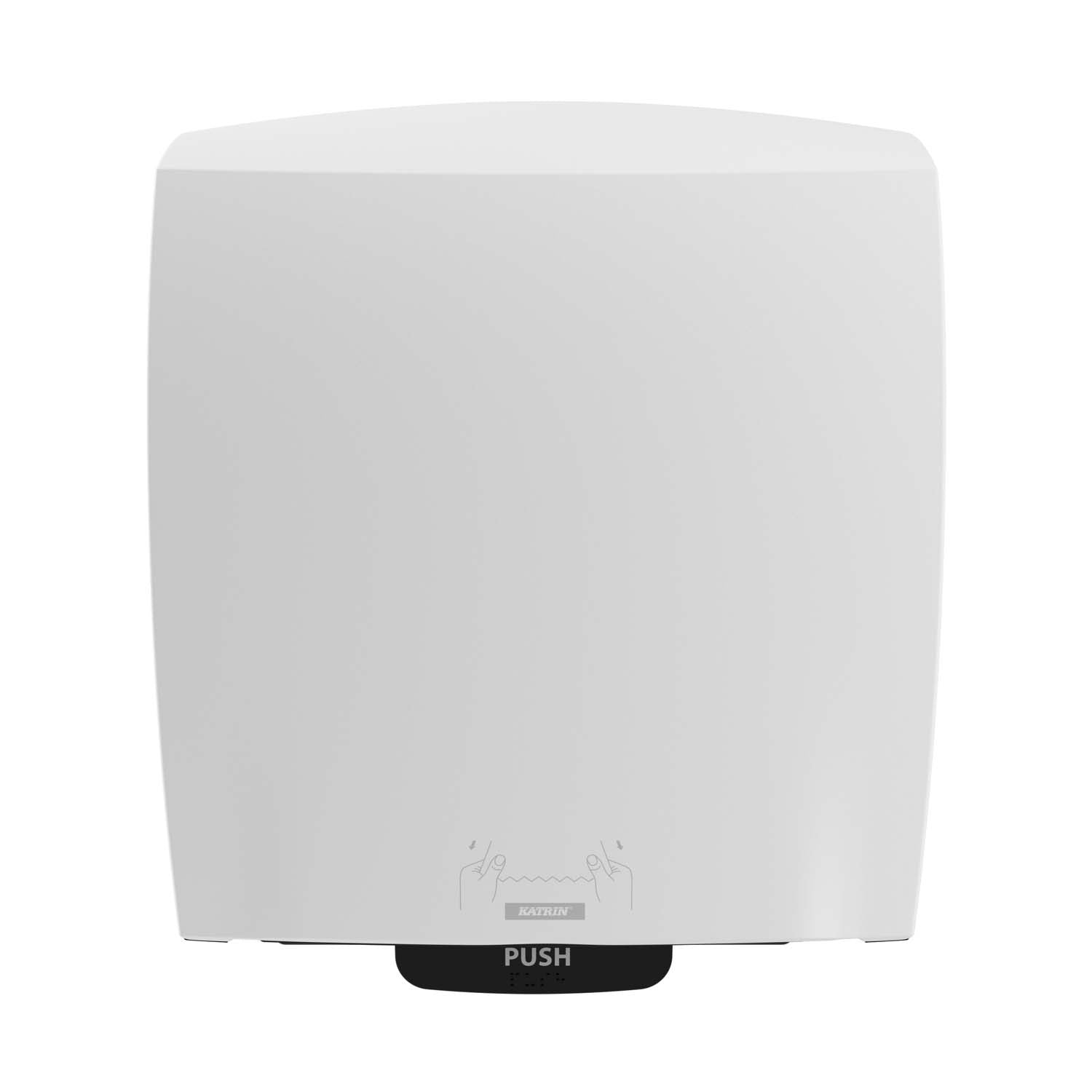 Dispenser Katrin Håndklæderulle XL L21.6xB32.2xH39.7cm ABS Hvid,1 stk/krt