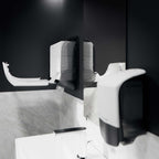 Dispenser Katrin Håndklædeark S L13.5xB30xH32.9cm Plast Hvid,1 stk/krt