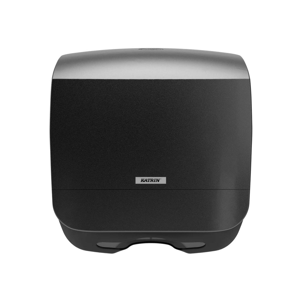 Dispenser Katrin Håndklædeark S L13.5xB30xH32.9cm Plast Sort,1 stk/krt