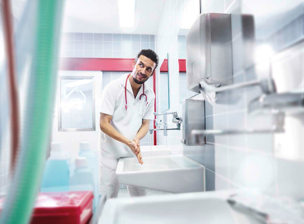 Dispenser håndklædeark Katrin børstet stål,1 stk