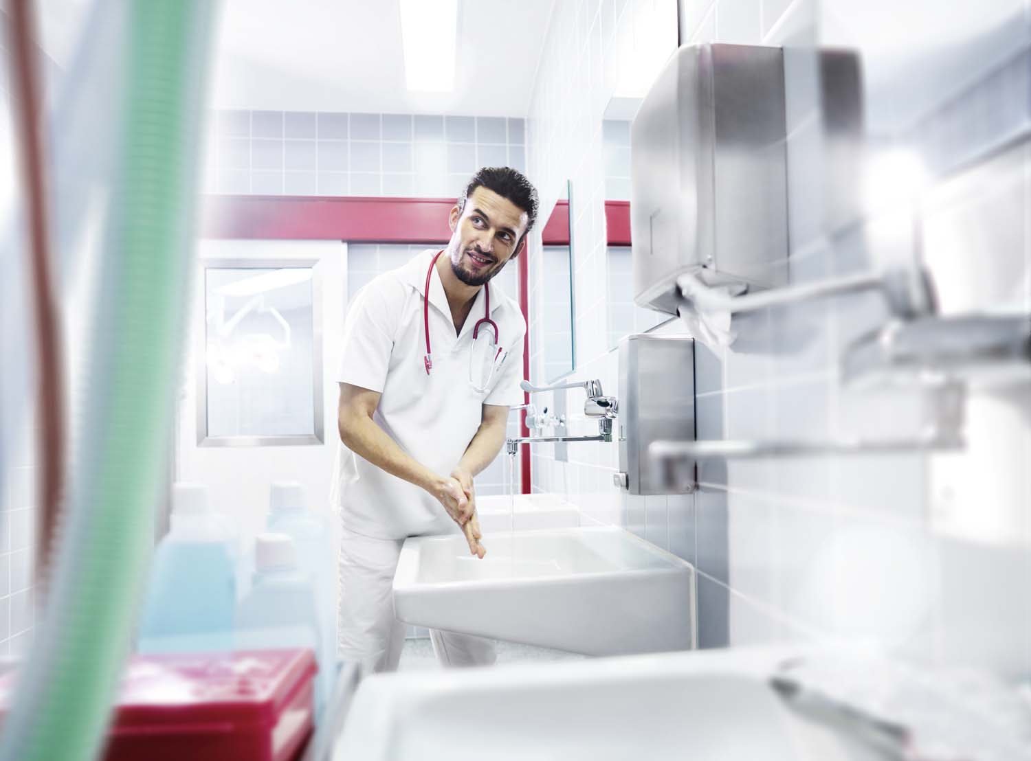 Dispenser håndklædeark Katrin børstet stål,1 stk