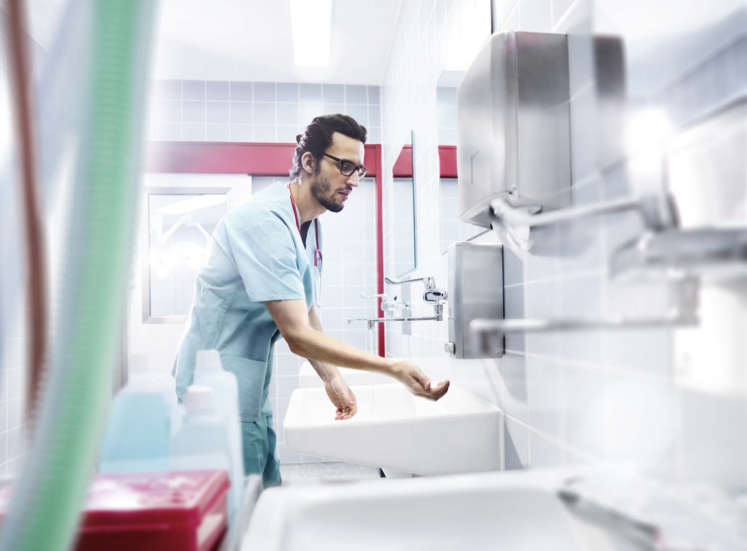 Dispenser håndklædeark Katrin børstet stål,1 stk