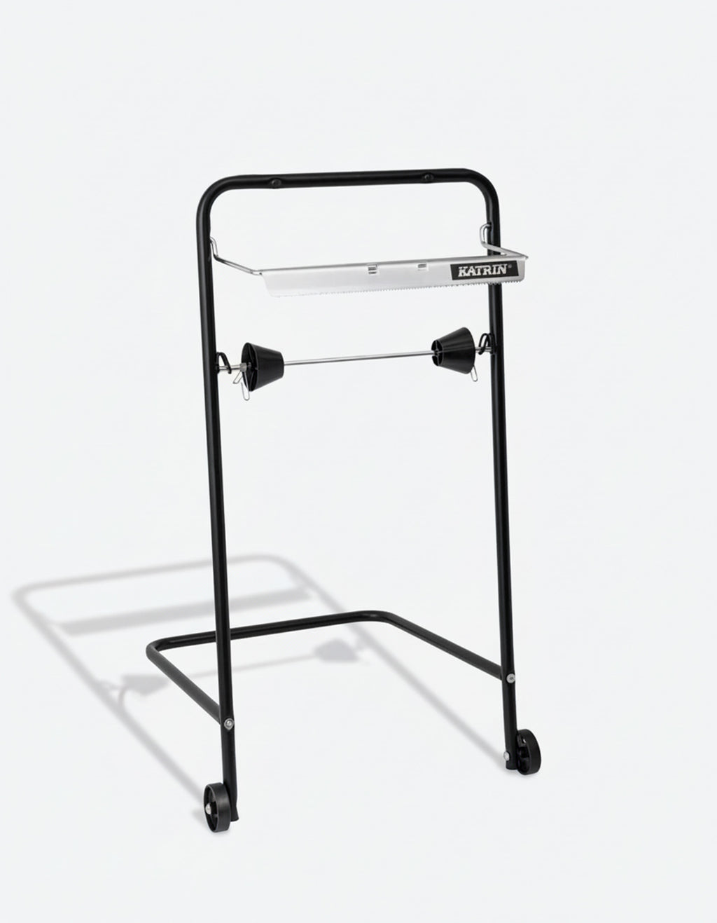 Dispenser Aftørringsrulle Katrin Black Line Gulvstativ rulle op til 40 cm,1 stk