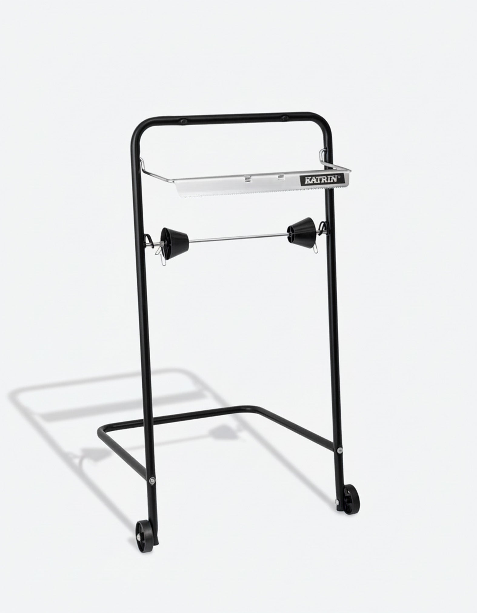 Dispenser Aftørringsrulle Katrin Black Line Gulvstativ rulle op til 40 cm,1 stk
