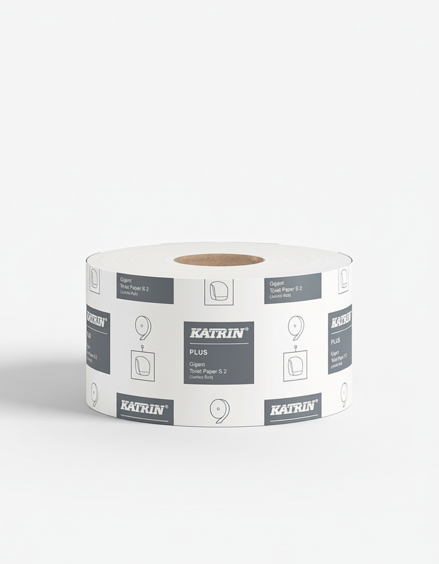 Toiletpapir, Jumbo-Rulle, 2-lag, Nyfiber, Hvid, Ø180 mm, 160 m, Uperforeret, 12 rl pr. krt