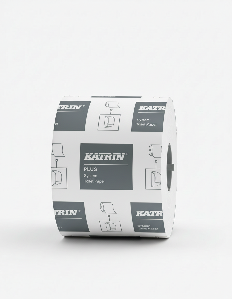 Toiletpapir, Jumbo-Rulle, 2-lag, Nyfiber, Hvid, Ø135×100 mm, 85.5 m, Med hylse, 36 rl pr. krt