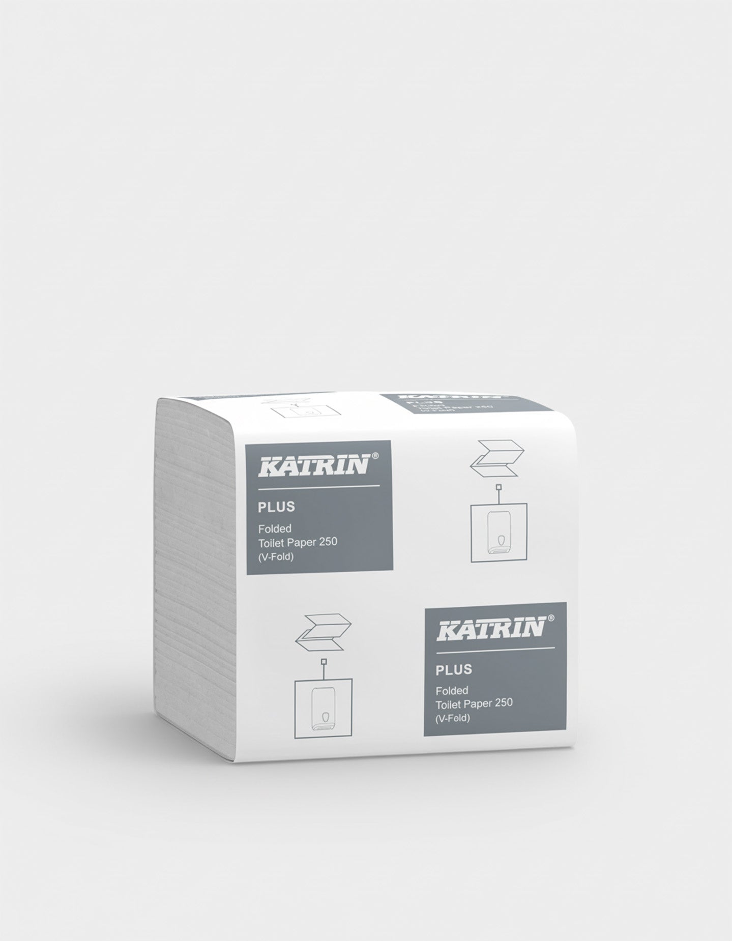 Toiletpapir, Ark-System, 2-lag, Nyfiber, Hvid, 230×103 mm, 10.000 ark pr. krt