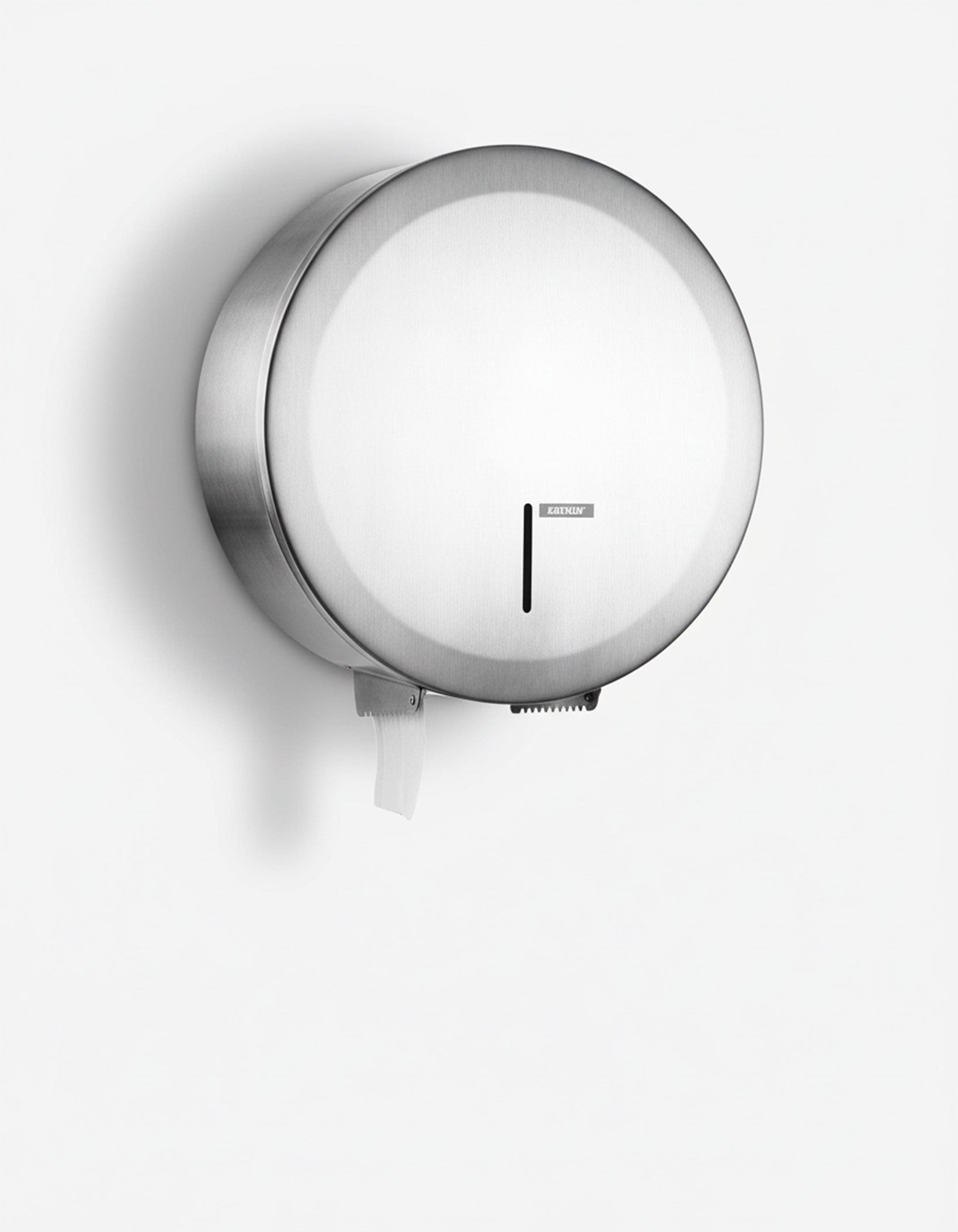 Dispenser toiletpapir Katrin jumbo midi børstet stål,stk