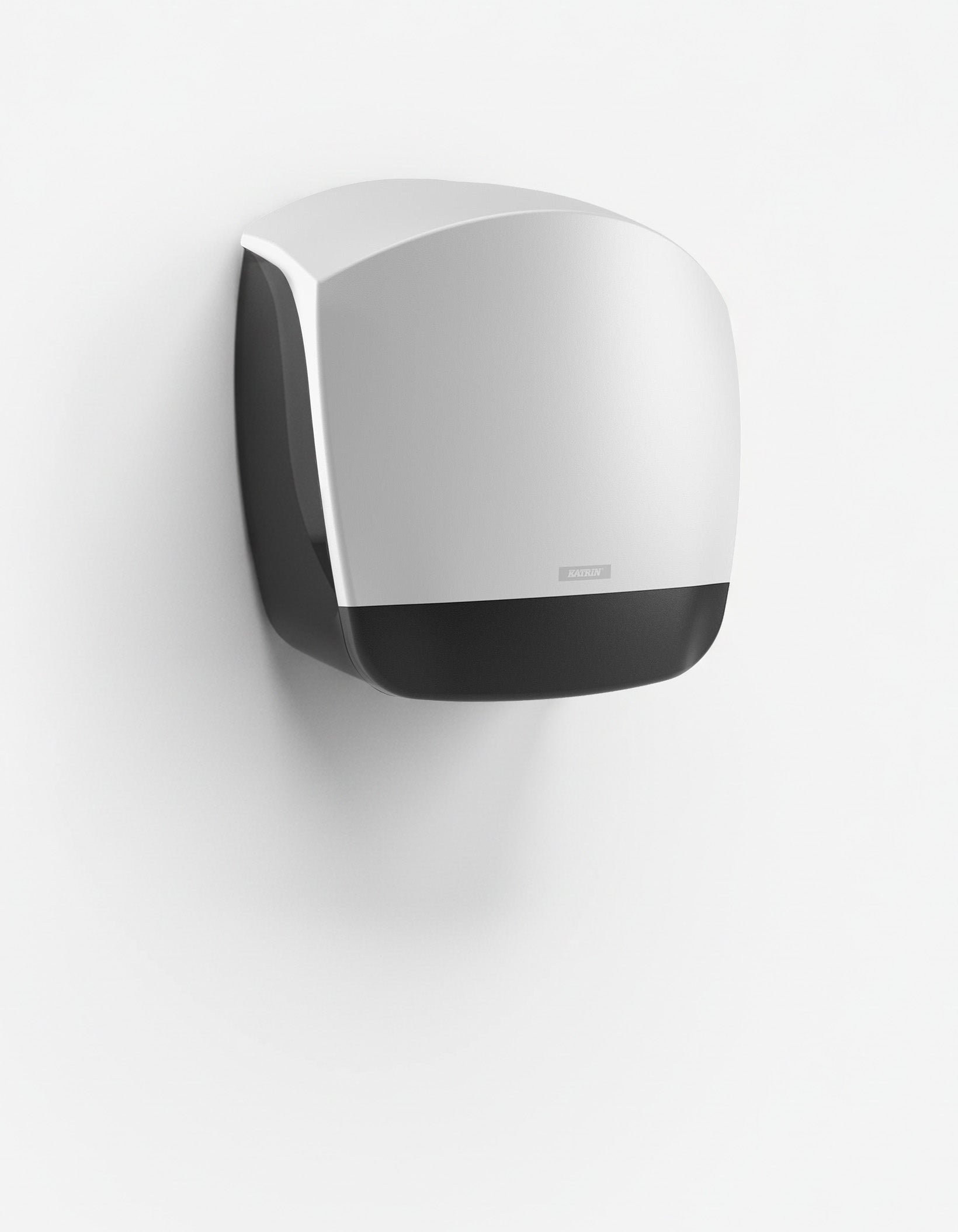 Dispenser Toiletpapir Katrin Gigant S Mini L15.4xB24.4xH25.4cm Plast Hvid,1 stk