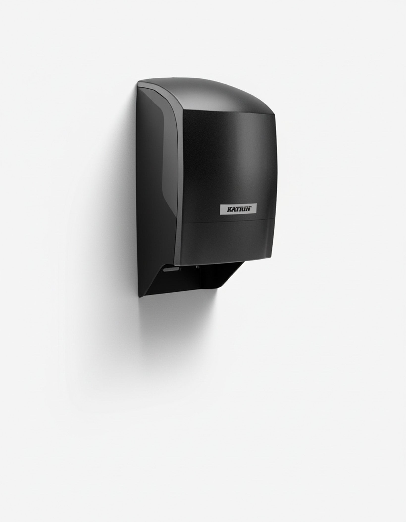 Dispenser Katrin Toiletpapir System L17.2xB15.2xH31.2cm Plast Sort til 2 ruller,1 stk