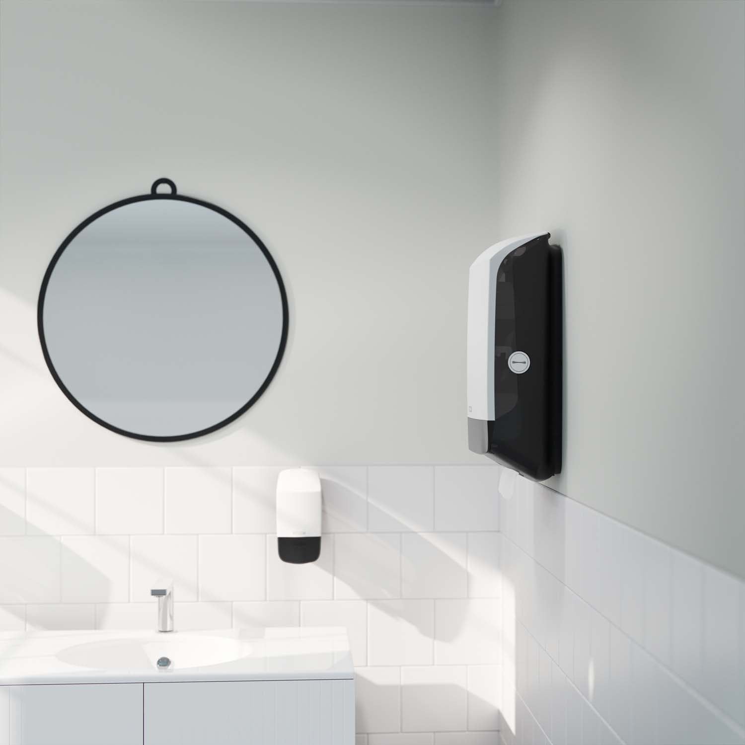 Dispenser Katrin Håndklædeark M L14.2xB30.1xH44.5cm Plast Hvid,1 stk