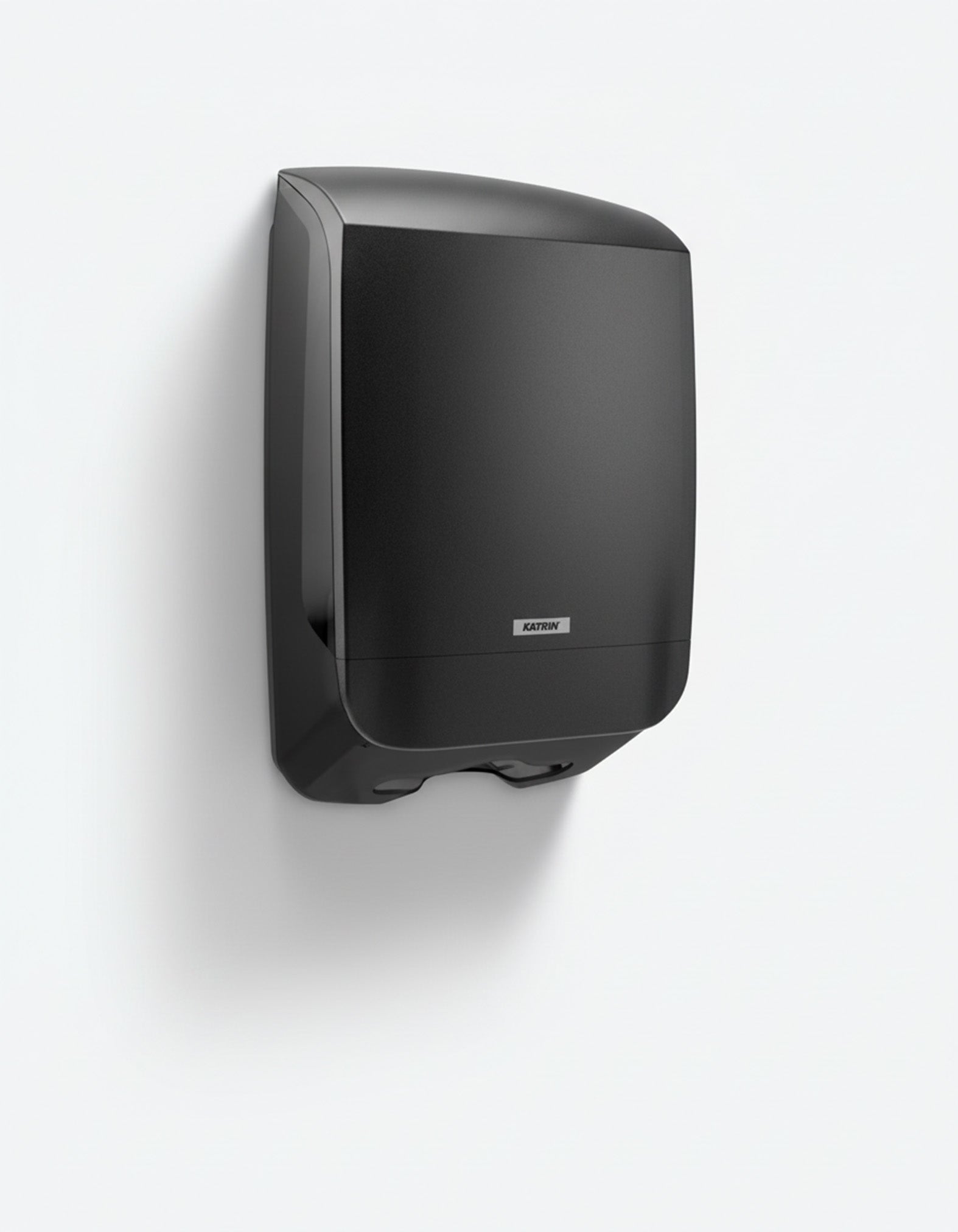 Dispenser Katrin Håndklædeark M L14.2xB30.1xH44.5cm Plast Sort,1 stk