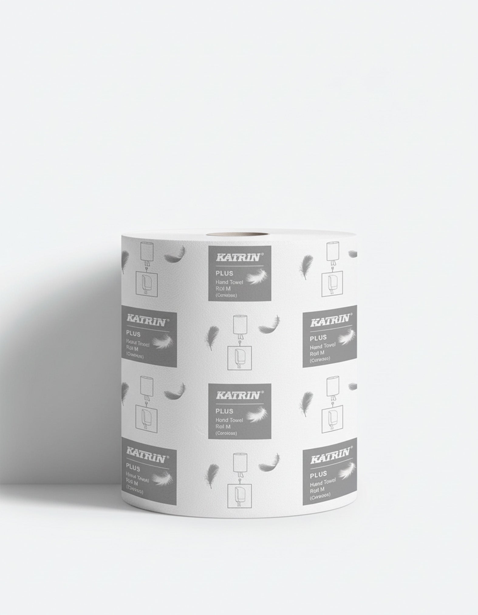 Håndklæderulle, Plus M2, 2-lag, Hvid, 167 m, Perforeret, Uden hylse, 6 rl pr. krt