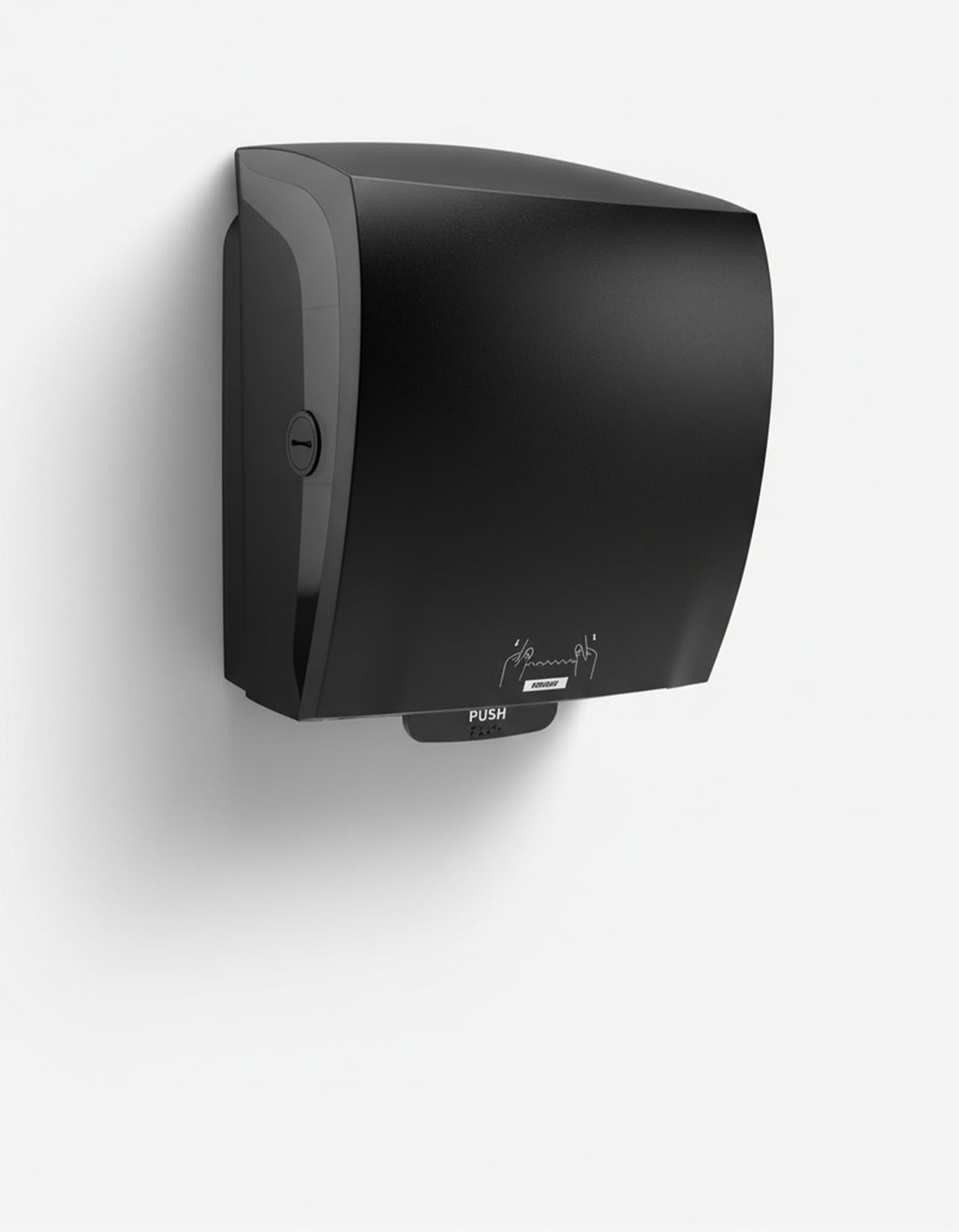 Dispenser Katrin Håndklæderulle XL L21.6xB32.2xH39.7cm ABS Sort,1 stk/krt