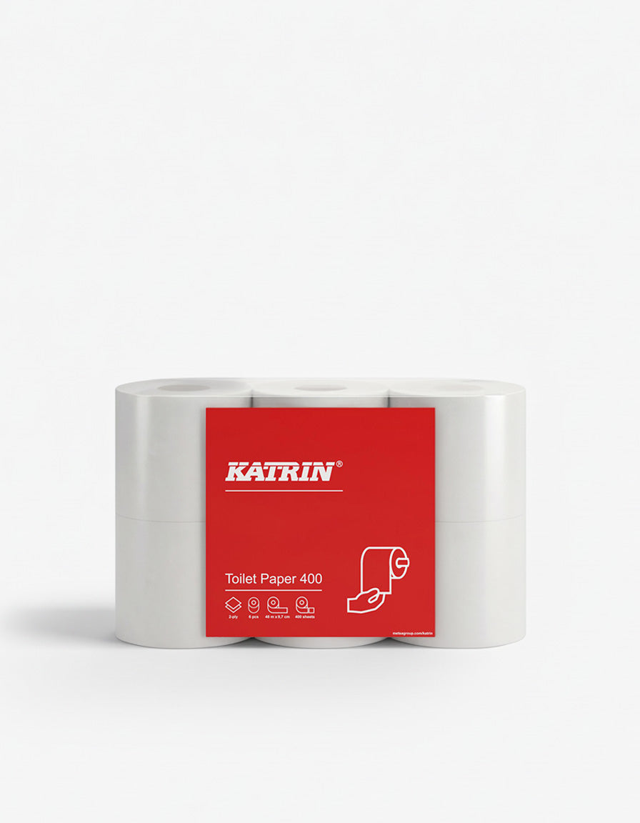 Toiletpapir, 2-lag, Mix Svanemærket, Hvid, 48 m pr. rl, 42 rl pr. krt