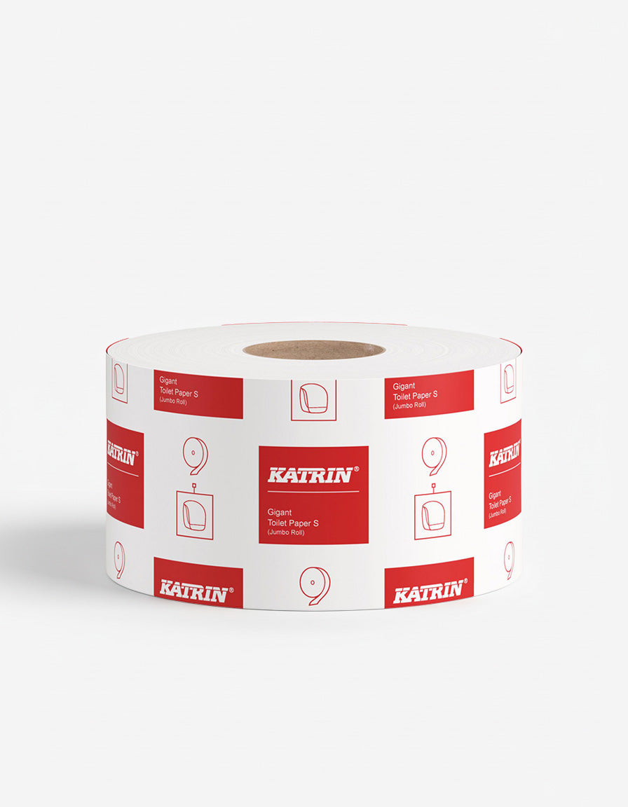 Toiletpapir, Jumbo-Rulle, 1-lag, Natur, 265 m, Uperforeret, 12 rl pr. krt