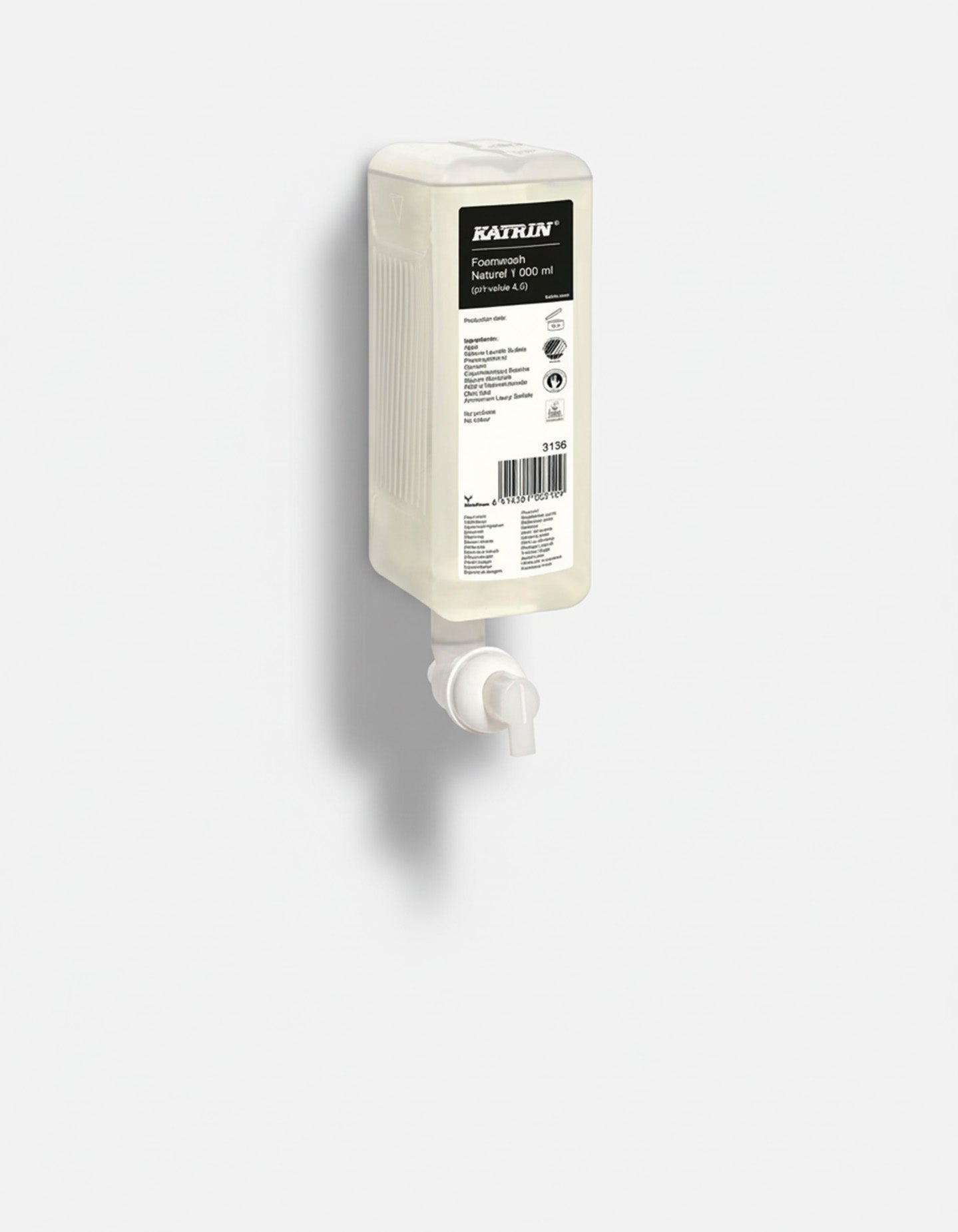 Skumsæbe, Clean, Duftfri, 1 L, 6 stk pr. krt